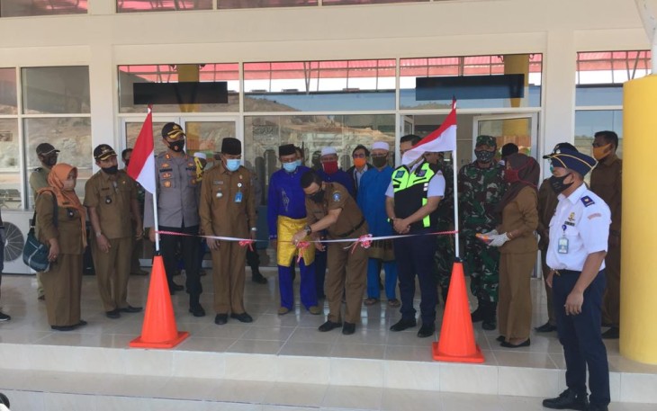 Kapolres Bintan Hadiri Peresmian Bandara Tambelan
