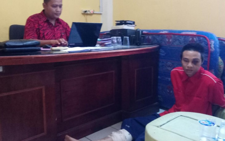 Tersangka saat diamankan