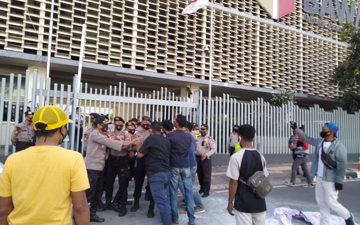 GOKPP Demo Tolak Pilkada Serentak di Masa Pandemi Covid-19