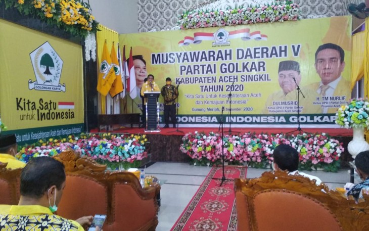 Pimpinan dan Anggota DPRK Aceh Singkil Hadiri Musda Ke-V Golkar