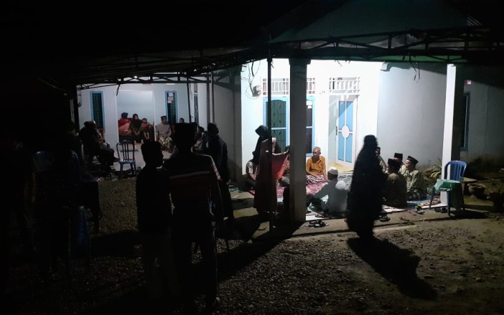 Suasana rumah duka usai kejadian