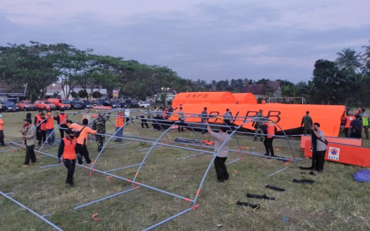 BNPB Gelontor Bantuan Dana dan Peralatan ke Ponpes Blokagung Banyuwangi