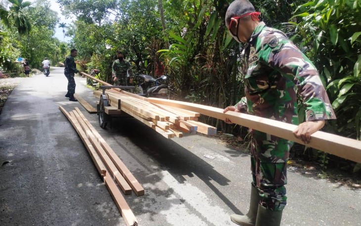 Kodim Aceh Barat Rehab Rumah Tidak Layak Huni