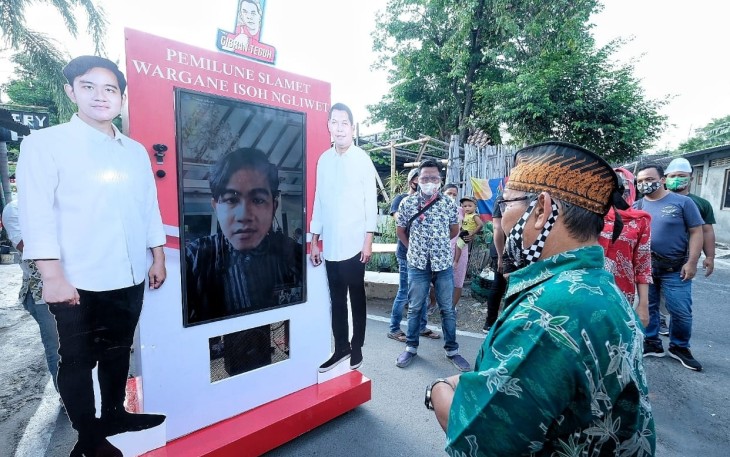 Persiapan Kampanye Blusukan Online Paslon Cawali dan Cawawali Kota Solo nomor urut 1 Gibran Rakabuming Raka dan Teguh Prakosa.