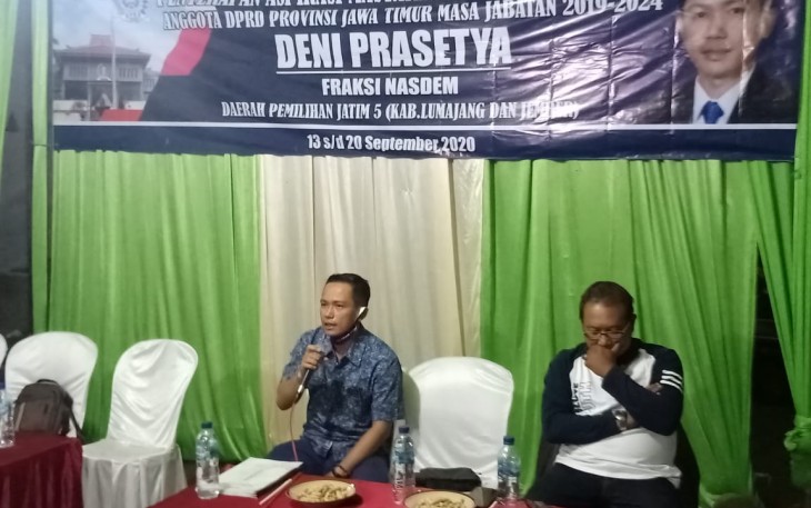 Reses Anggota DPRD Jawa Timur daerah pemilihan V (Jember-Lumajang) Deni Prasetya 