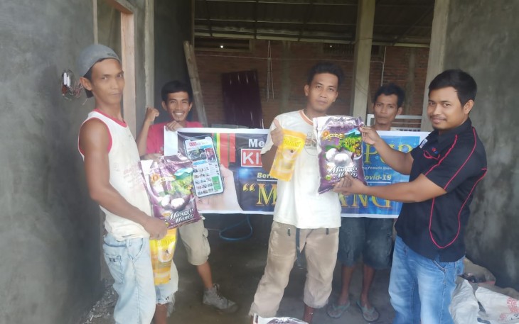 Klikwartacom-SMSI dan IPJB Bantu Buruh Bangun di Tengah Pandemi Covid-19