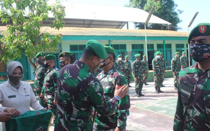 Dandim Kodim 1412/Kolaka Pimpin Upacara Kenaikan Pangkat di Jajaranya