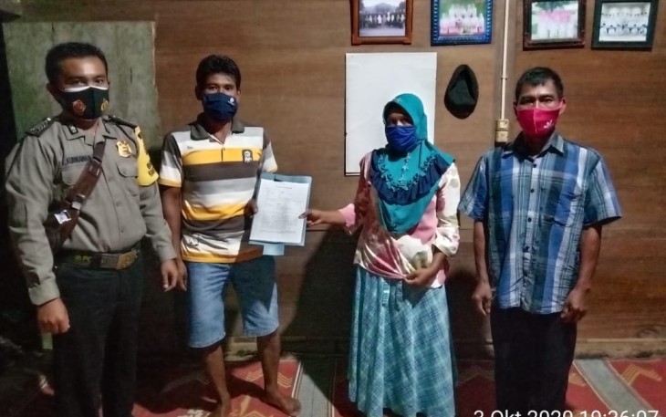 Bhabinkamtibmas Polsek Teras Terunjam Mediasi Sengketa Kepemilikan Sertifikat Tanah