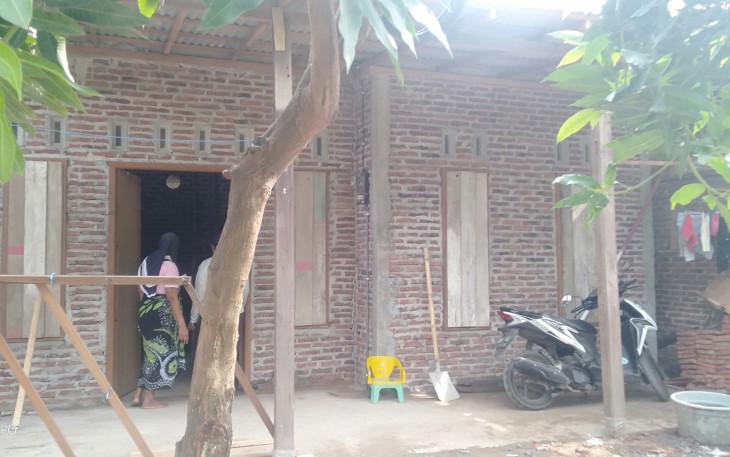 Rumah pak Yudi setelah mendapatkan bantuan RTLH dari TMMD. Senin, 26/10/2020