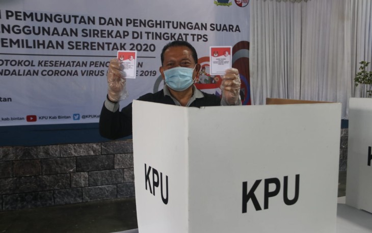 Pjs Bupati Bintan Buralimar Ikuti Simulasi Pemungutan dan Penghitungan Suara