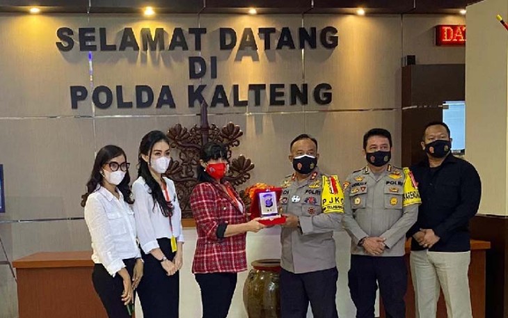 Kunjungan Kornas TRC PPA Bersama Humas dan Korlap Disambut Hangat Kapolda Kalteng