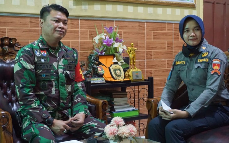 Dandim 0702/Purbalingga Letkol Inf Decky Zulhas, S.H., M.Han saat  menerima Penerangan Kodam IV/ Diponegoro yang dikepalai oleh Kolonel Kav Susanto, S.I.P., M.A.P. Senin, (16/11/2020).