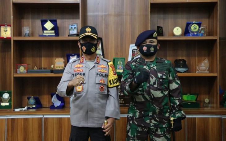 Kapolda Bengkulu Terima Kunjungan Silaturahmi Danlanal Baru Letkol Laut (P) Yudi Ardian