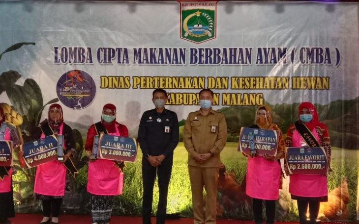 Lomba Cipta Makanan Berbahan Ayam Kecamatan Karangploso Juara Satu  