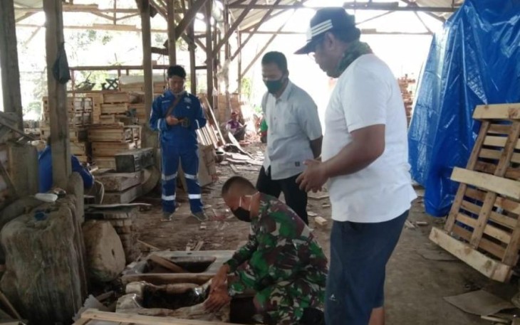 Kodim 0807/Tulungagung Bantu Pengrajin Batu Alam Pasarkan Produk Kerajinan Lokal 
