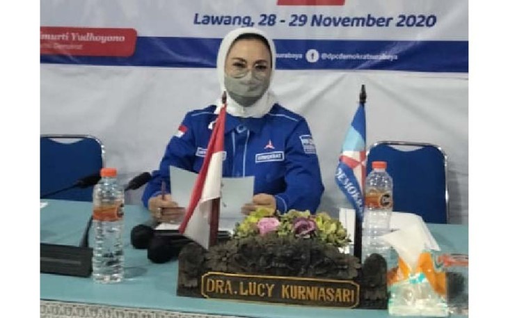 Ketua DPC Partai Demokrat Kota Surabaya Lucy Kurniasari