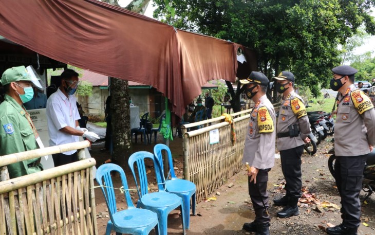 Kapolda Bengkulu Pantau Langsung Pengamanan Pencoblosan di Bengkulu Utara