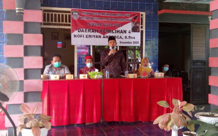 Ketua DPRD Kabupaten Seluma Nofi Eriyan Andesca S sos Gelar Reses 