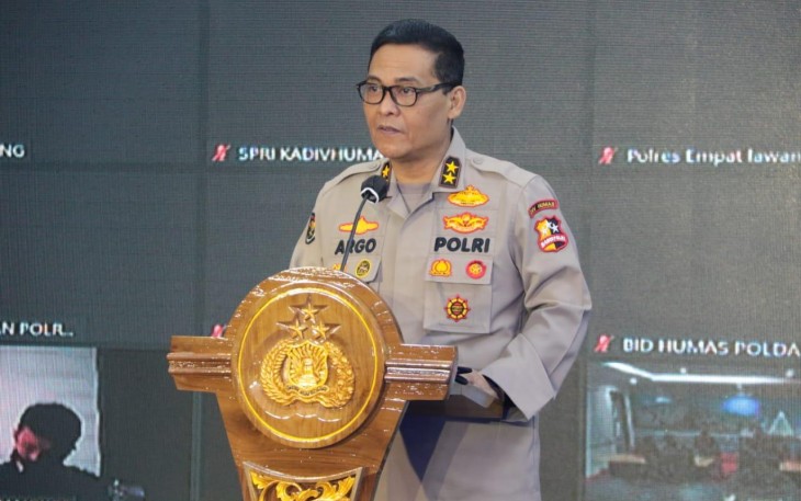 Kepala Divisi Humas Polri Irjen Argo Yuwono menjelaskan, pengungkapan sabu 50 Kg itu merupakan pengembangan dari kasus penangkapan di Pelabuhan Bakauheni pada 13 November 2020 lalu