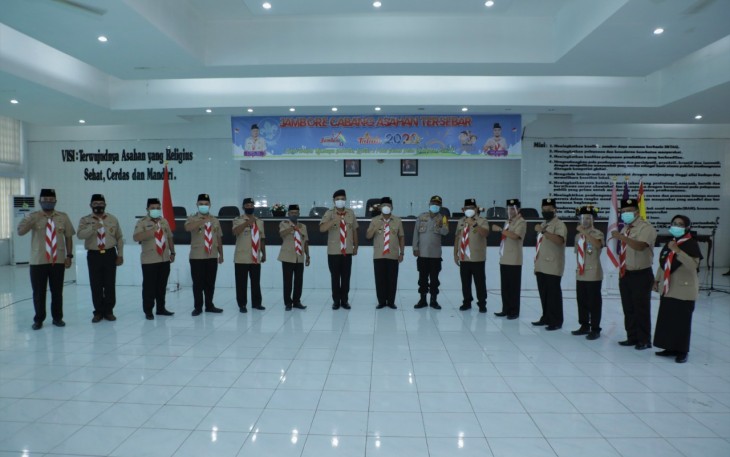 Sekdakab Asahan Buka Kegiatan Jambore Cabang Asahan Tersebar Tahun 2020