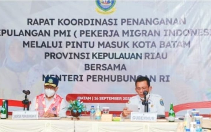 Gubernur Ansar – Menhub Budi Gelar Rakor Bahas Pemulangan PMI di Batam