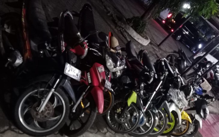 Unit yang berhasil diamankan Polsek Brangsong saat penertiban balap liar Sabtu 23/1/2021