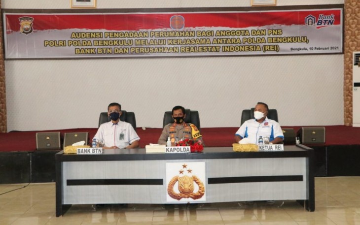 REI dan BTN Siapkan 130 Unit Rumah Subsidi Bagi Anggota Polda Bengkulu