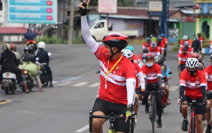 Kapolda Bengkulu Gowes Sehat Sembari Pantau Kamtibmas