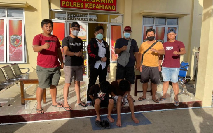 Terduga Pelaku Saat di Amankan Oleh Team Elang Jupi Polres Kepahiang