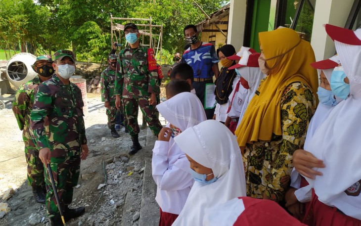 Ditengah Pandemi Covid-19, TMMD Ke-110 Kodim 0813/Bojonegoro Tetap Patuhi Prokes 