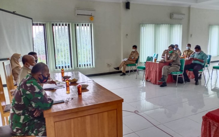 Rapat Koordinasi tentang Perpanjangan PPKM Mikro Kecamatan Tangen serta pembentukan Posko PPKM Mikro di tingkat Desa