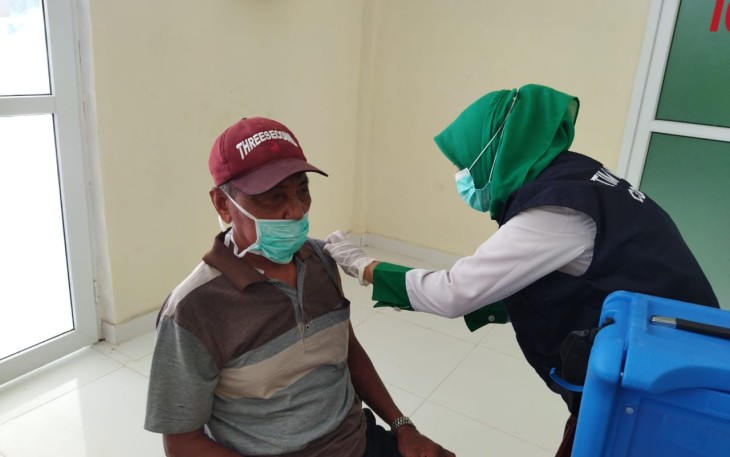 CJH Aceh Singkil Mulai di Vaksinasi Covid-19