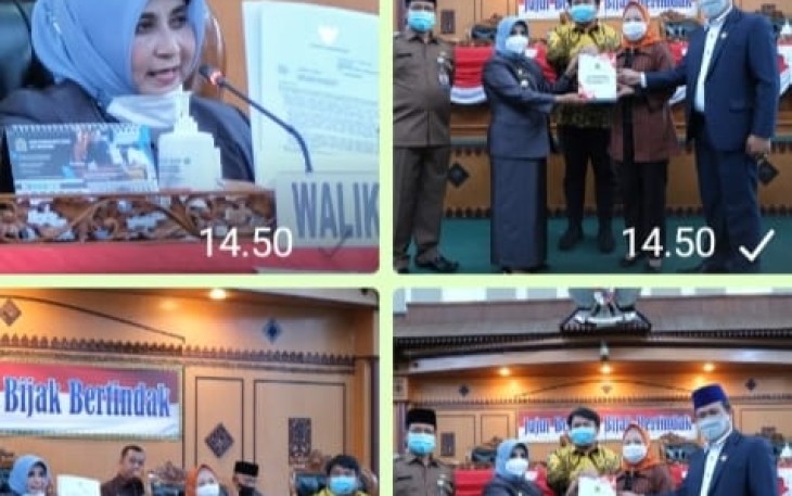 Rahma Serahkan Usulan Nama Calon Wakil Walikota Kepada DPRD Tanjung Pinang USai Sidang Paripurna