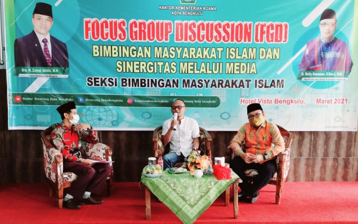 Ketua SMSI Jadi Narasumber FGD Kemenag Kota Bengkulu