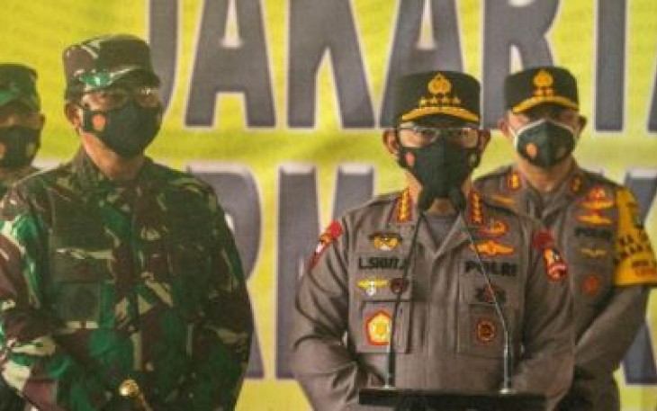 Kapolri Jenderal Polisi Drs Listyo Sigit Prabowo MSi dan Panglima TNI  Marsekal Hadi Tjahjanto