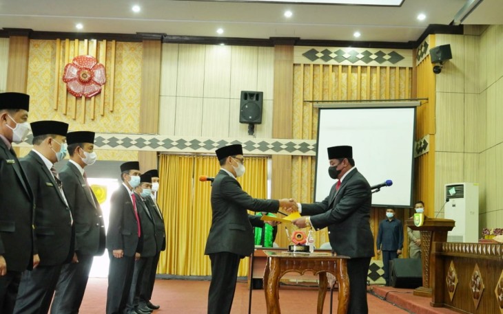 Lantik Tujuh Pejabat Tinggi Pratama Wagub Rosjonsyah Minta Sukseskan Visi dan Misi Kepala Daerah