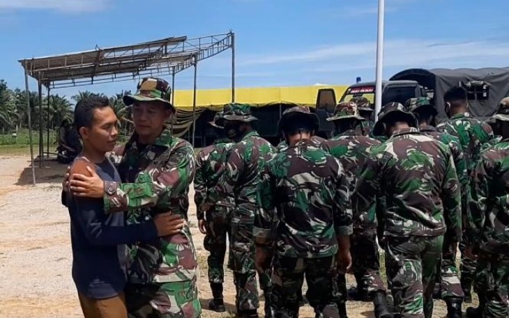 Banjir Airmata Lepas Kepergian Satgas TMMD ke 110, Ini Kata Kadus Pematang Baru