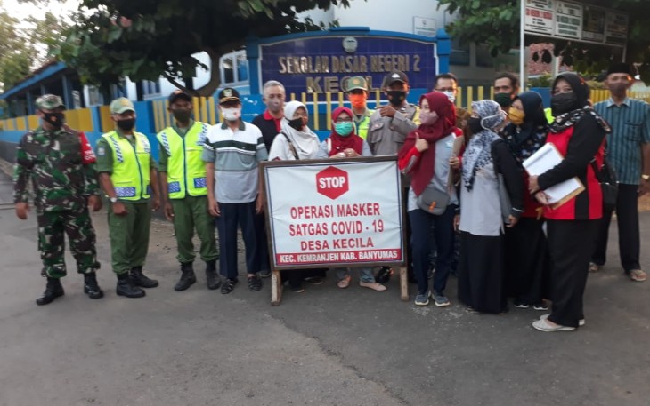 Cegah Covid-19, Banyumas Laksanakan  Operasi Masker Serentak 