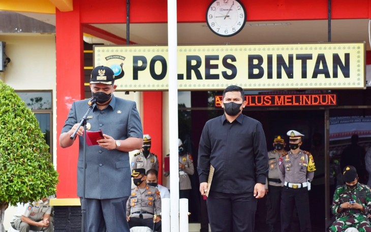 Polres Bintan Apel Gelar pasukan Ketupat Seligi 2021 dan Operasi Yustisi