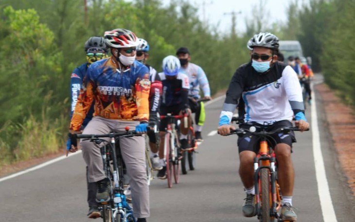 Dimasa Pandemi Dandim 1203 /Ktp Laksanakan Gowes terapkan “Mens Sana In Corpore Sano”