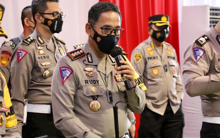 Dirlantas Polda Jateng, Kombes Pol Rudy Syafiruddin, saat di temui di Mapolda Jateng, Senin (10/5).