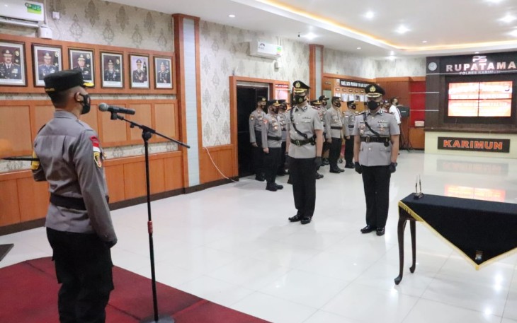 Kapolres Karimun Pimpin Serah Terima Jabatan Wakapolres Karimun
