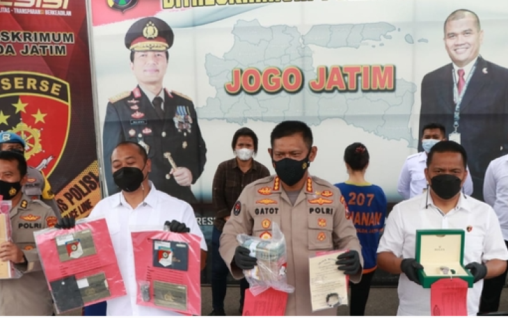 Polda Jatim Ungkap Penipuan Investasi Pembebasan Lahan Senilai Rp 48,9 Miliar