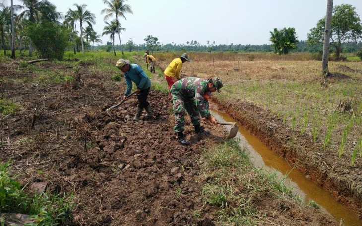 Babinsa Kodim 1203/Ktp Selalu Terdepan Bantu Warga Binaanya