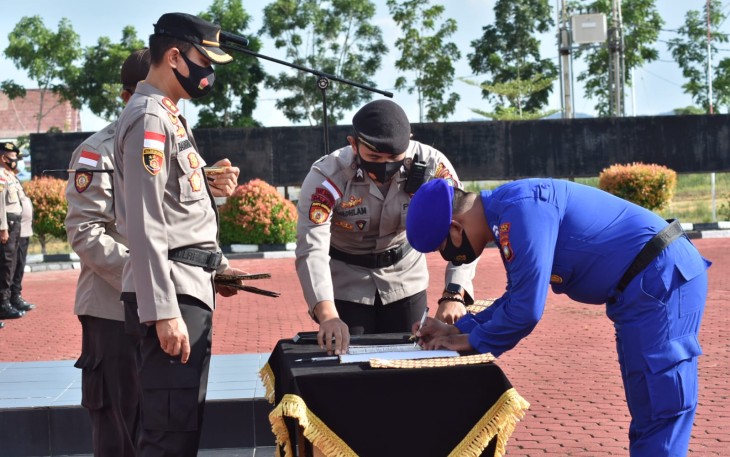 Polres Bintan Gelar Apel Komitmen Bersama Anti Narkoba