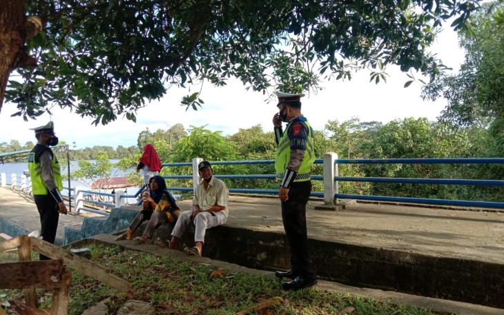Sat Lantas Polres Mukomuko Imbau Warga Patuhi Prokes