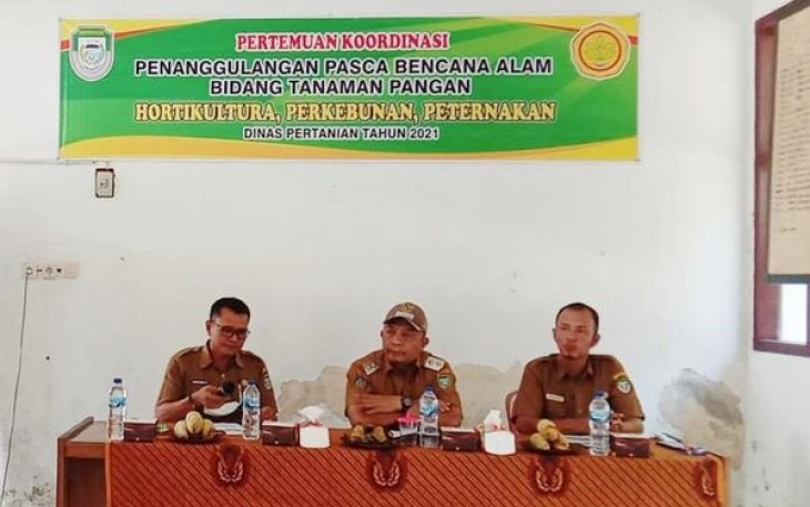 Pertemuan Koordinasi Tanggulangi Pasca Bencana Alam Pada Tanaman Pangan, Hortikultura dan Perkebunan