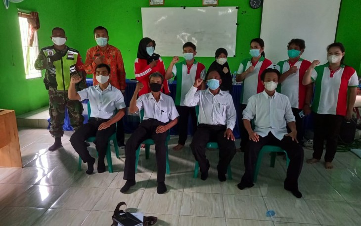 Babinsa Koramil Rungan Hadiri Penyampaian Visi dan Misi Calon Kepala Desa Tumbang Baringei