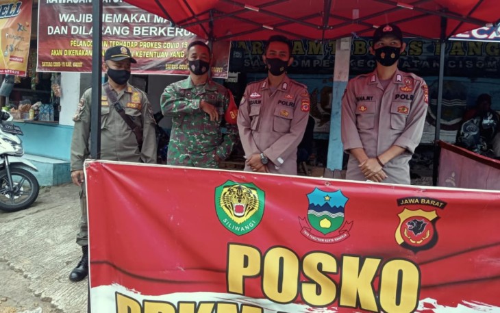 Polsek Cisompet Terus Laksanakan Ops Yustisi dan Edukasi Serta Sosialisasi PPKM Level 3