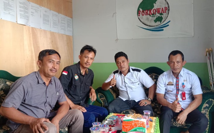 Kadis Komipo Lambar Padang Prio Utomo  Beserta Staf silaturahmi sekaligus Monev penerima Dana Hibah Th,2021